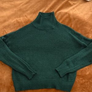 SHEIN Teal Cowl Neck Sweater
